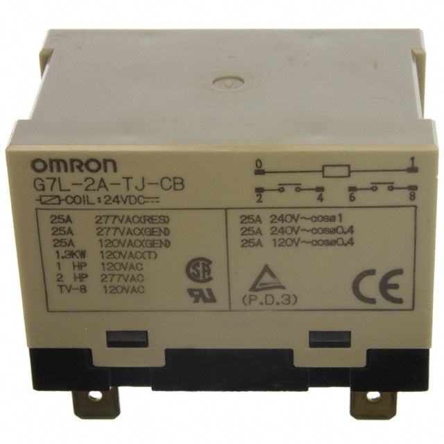 G7L-2A-T-J-CB-DC24 Omron Electronics Inc-EMC Div  Power Relays Over 2 Amps